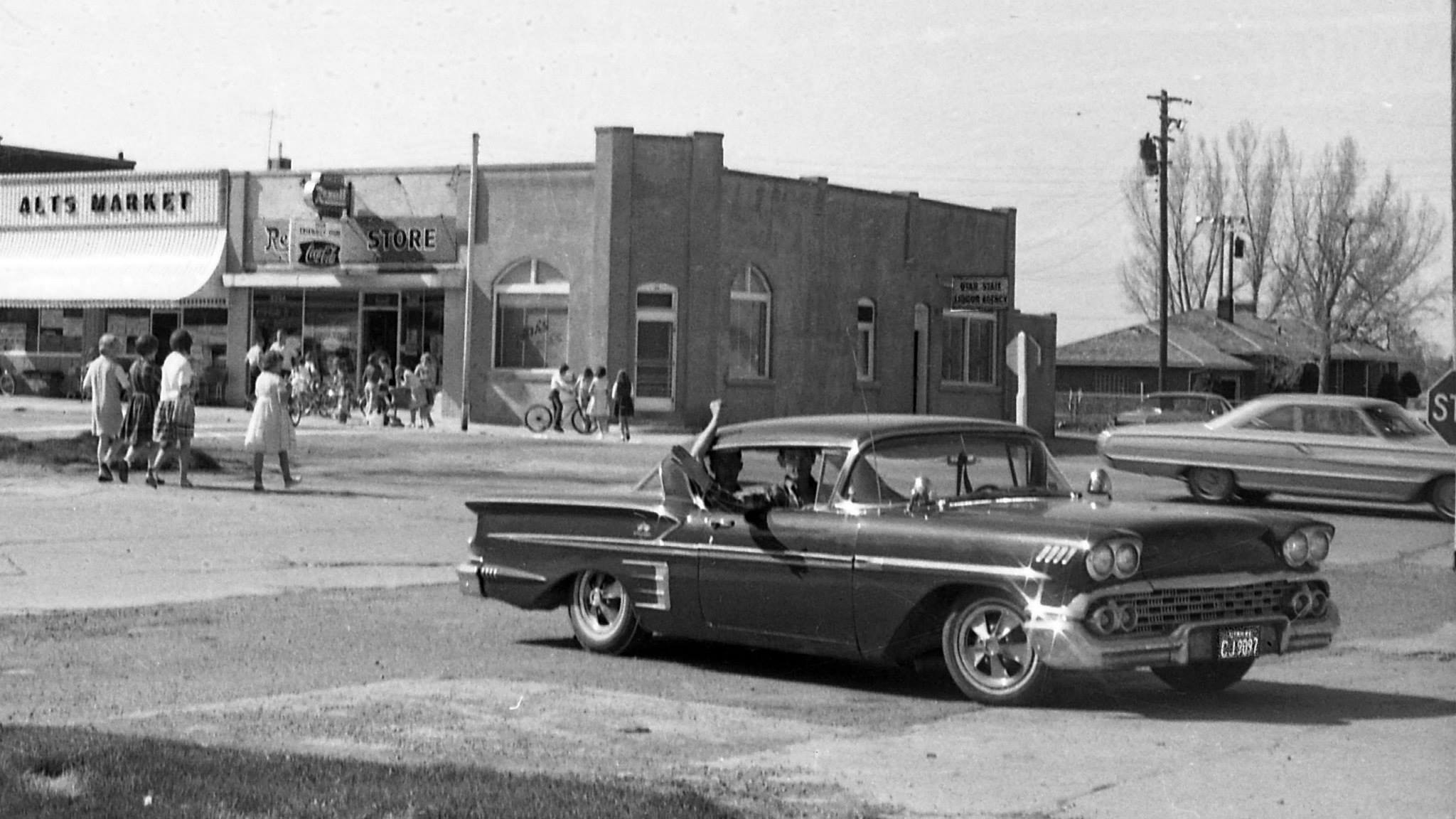 Wellsville Downtown approximately 1965 view 2